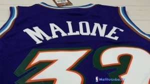 Maillot NBA Pas Cher Utah Jazz Karl Malone 32 Pourpre