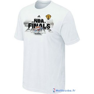 T-Shirt NBA Pas Cher Oklahoma City Thunder Blanc 1