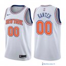 Maillot NBA Pas Cher New York Knicks Enes Kanter 0 Blanc Statement 2017/18