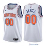 Maillot NBA Pas Cher New York Knicks Enes Kanter 0 Blanc Statement 2017/18