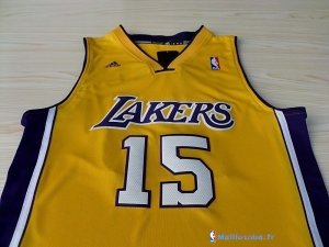 Maillot NBA Pas Cher Los Angeles Lakers Metta World 15 Peace Jaune