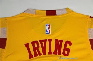 Maillot NBA Pas Cher Cleveland Cavaliers Kyrie Irving 2 Jaune Dentelle