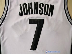 Maillot NBA Pas Cher Brooklyn Nets Earvin Johnson 7 Blanc