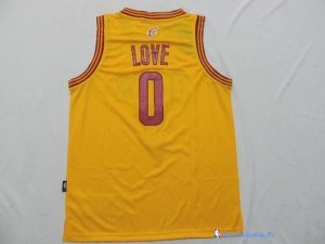 Maillot NBA Pas Cher Cleveland Cavaliers Junior Kevin Love 0 Jaune