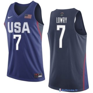 Maillot NBA Pas Cher USA 2016 Kyle Lowry 7 Bleu