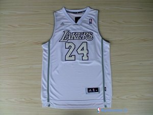 Maillot NBA Pas Cher Noël Los Angeles Blanc Lakers Bryant 24