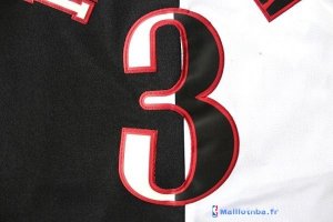 Maillot NBA Pas Cher Philadelphia Sixers Allen Iverson 3 Noir Blanc