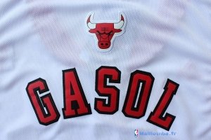 Maillot NBA Pas Cher Chicago Bulls Pau Gasol 16 Blanc