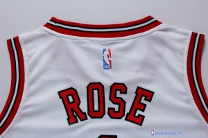 Maillot NBA Pas Cher Chicago Bulls Femme Derrick Rose 1 Blanc