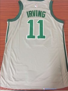 Maillot NBA Pas Cher Boston Celtics Kyrie Irving 11 Nike Gris Ville 2017/18