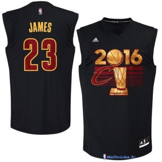 Maillot NBA Pas Cher Finales Cleveland Cavaliers LeBron James 23 Noir