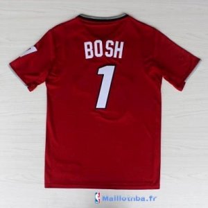 Maillot NBA Pas Cher Noël Miami Heat Bosh 1 Rouge