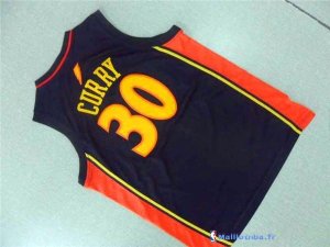 Maillot NBA Pas Cher Golden State Warriors Stephen Curry 30 Retro Noir