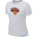 T-Shirt NBA Pas Cher Femme New York Knicks Blanc