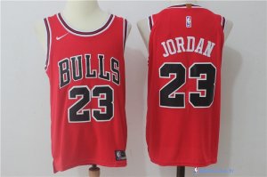 Maillot NBA Pas Cher Chicago Bulls Michael Jordan 23 Rouge Icon 2017/18