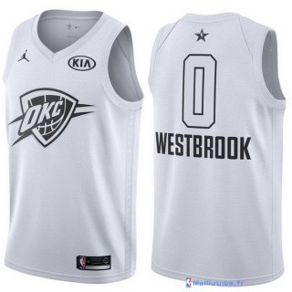 Maillot NBA Pas Cher NBA All Star 2018 Russell Westbrook 0 Blanc