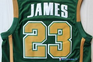 Maillot NCAA Pas Cher Irish LeBron James 23 Vert