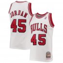 Chicago Bulls Michael Jordan Mitchell & Ness White 1994-95 Hardwood Classics Authentic Player Jersey
