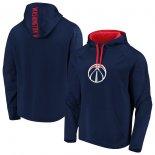 Washington Wizards Fanatics Branded NavyRed Iconic Defender Performance Primary Logo Pullover Hoodie