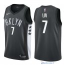 Maillot NBA Pas Cher Brooklyn Nets Jeremy Lin 7 Noir Statement 2017/18
