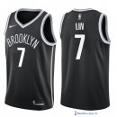 Maillot NBA Pas Cher Brooklyn Nets Jeremy Lin 7 Noir Icon 2017/18