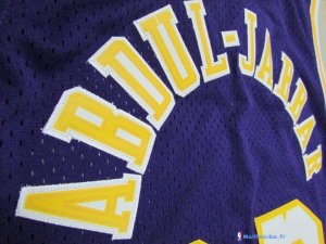 Maillot NBA Pas Cher Los Angeles Lakers Kareem Abdul Jabbar 33 Pourpre