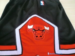 Pantalon NBA Pas Cher Chicago Bulls Adidas Noir