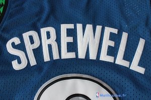 Maillot NBA Pas Cher Minnesota Timberwolves Latrell Sprewell 8 Retro Bleu