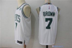 Maillot NBA Pas Cher Boston Celtics Jaylen Brown 7 Blanc 2017/18