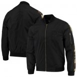Golden State Warriors JH Design Black Camo Patch Bomber Jacket
