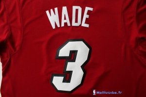 Maillot NBA Pas Cher Noël Miami Heat Rouge Wade 3