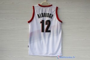 Maillot NBA Pas Cher Portland Trail Blazers LaMarcus Aldridge 12 Blanc