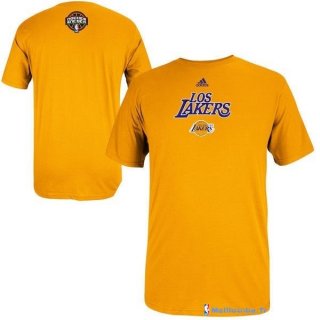 T-Shirt NBA Pas Cher Los Angeles Lakers Jaune 01