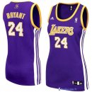 Maillot NBA Pas Cher Los Angeles Lakers Femme Kobe Bryant 24 Pourpre