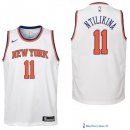 Maillot NBA Pas Cher New York Knicks Junior Frank Ntilikina 11 Blanc Association 2017/18