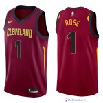 Maillot NBA Pas Cher Cleveland Cavaliers Derrick Rose 1 Rouge Icon 2017/18