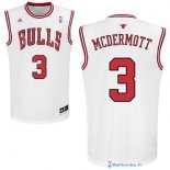 Maillot NBA Pas Cher Chicago Bulls Doug McDermott 3 Blanc