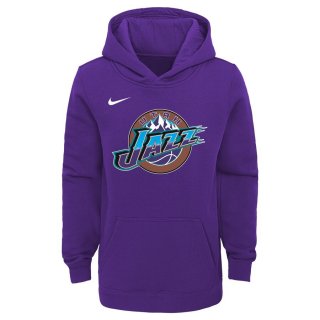 Utah Jazz Nike Purple Hardwood Classics Club Fleece Pullover Hoodie