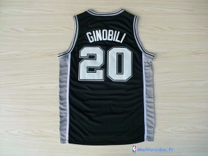 Maillot NBA Pas Cher San Antonio Spurs Manu Ginóbili 20 Noir