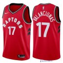 Maillot NBA Pas Cher Toronto Raptors Jonas Valanciunas 17 Rouge Icon 2017/18