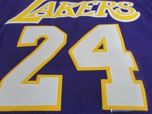 Maillot NBA Pas Cher Los Angeles Lakers Kobe Bryant 24 Pourpre MC