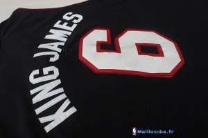 Maillot NBA Pas Cher Miami Heat King James 6 Noir