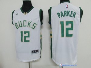 Maillot NBA Pas Cher Milwaukee Bucks Jabari Parker 12 Blanc