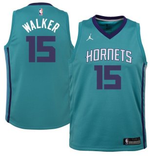 Charlotte Hornets Kemba Walker Jordan Brand Teal Swingman Jersey - Icon Edition