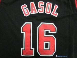 Maillot NBA Pas Cher Chicago Bulls Junior Pau Gasol 16 Noir