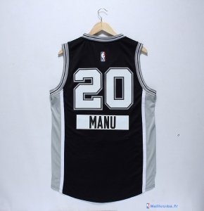 Maillot NBA Pas Cher Noël San Antonio Spurs Manu 20 Noir