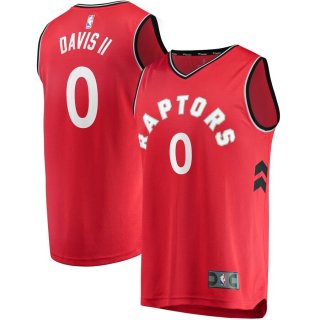 Toronto Raptors Terence Davis II Fanatics Branded Red Fast Break Replica Jersey - Icon Edition