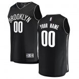 Brooklyn Nets Fanatics Branded Black Fast Break Custom Replica Jersey - Icon Edition