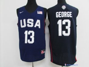 Maillot NBA Pas Cher USA 2016 Paul George 13 Bleu