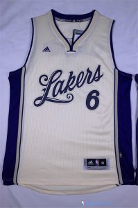 Maillot NBA Pas Cher Noël Los Angeles Lakers Clarkson 6 Blanc